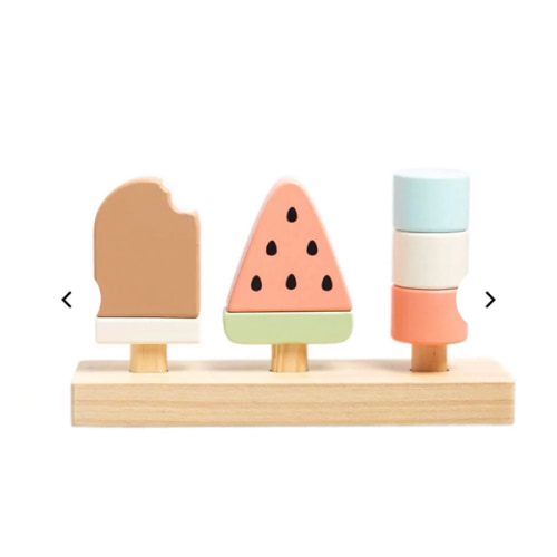 Wooden Ice Cream Stacking Toy