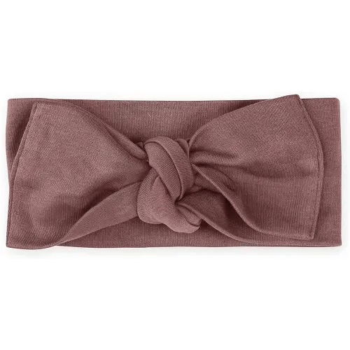 Colored Organics Baby Organic Cotton Hattie Bow Wrap Headband - Aster