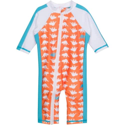 SwimZip Boys' Long-Sleeve UPF 50+ Swimsuit for Baby, Toddler, & Little Boys