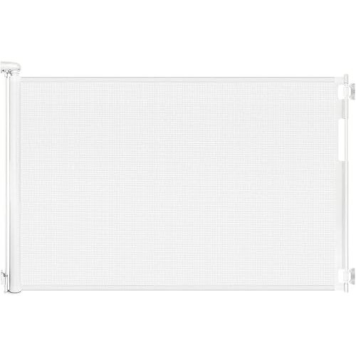 70 Inch Wide Retractable Baby Gate for Doorways, Extra Long Dog Gate Indoor Pet Gate Retractable Gate Outdoor Gates for Decks, Extra Long Baby Gates for Large Openings, White