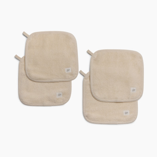 Tiny Kind Organic Washcloths 4 Pack - Antique White