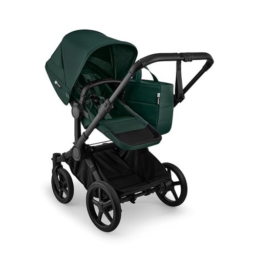 Bugaboo Donkey 6 Single-to-Double Convertible Stroller – Side-by-Side All-Terrain Double Stroller for Newborn and Toddler with XL Storage Basket & Easy One-Hand Steering – Cocoa Brown