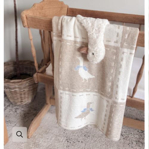 Goosey Gander Knitted Blanket – Pop Ya Tot