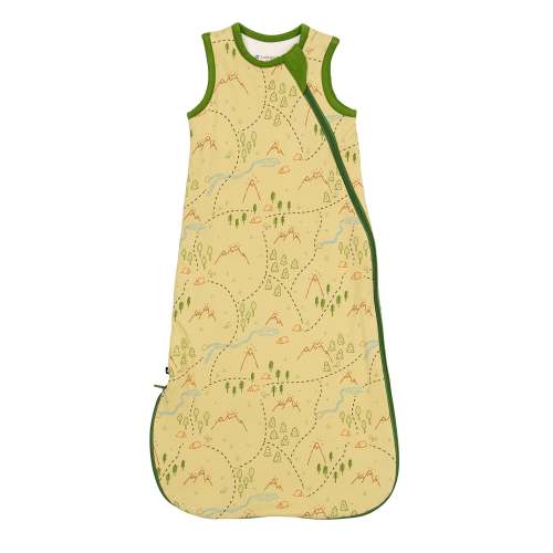 Larkspur Baby | Bamboo Wearable Blanket | Sleep Sack in Trail Map Doodles