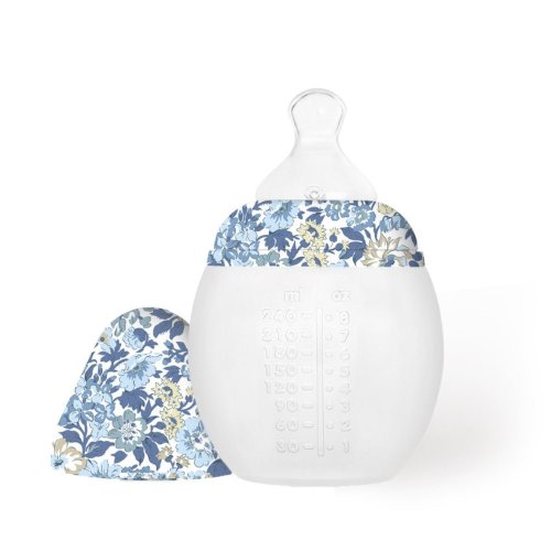 240ml anti-colic feeding bottle - Élhée x Liberty - Honey Dew Blue