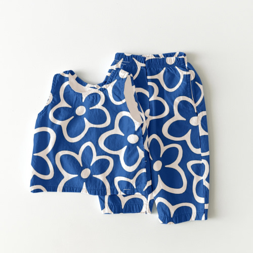 Baby & Kids Flowers Blue 2 Piece Sets