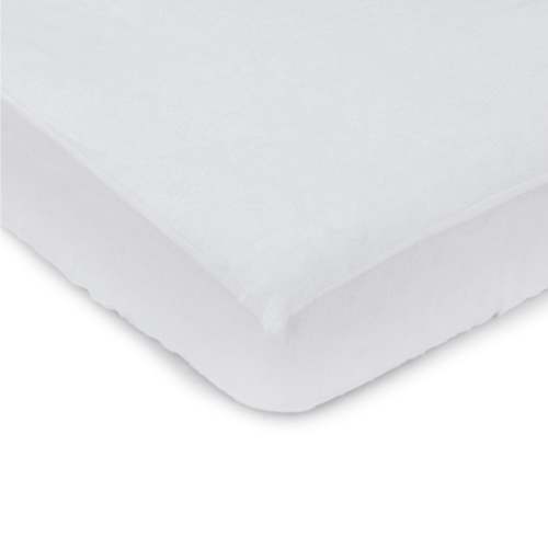 Bamboo White Standard Cot Waterproof Mattress Protector