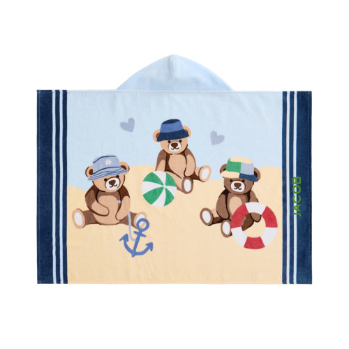 Teddy Bear Baby Beach Hooded Towel UPF 50+