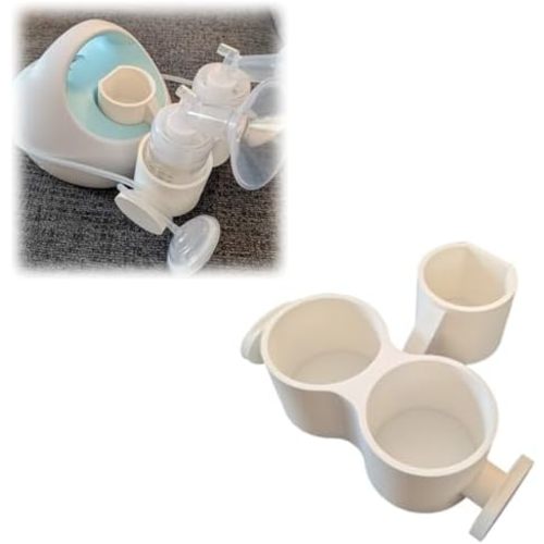 Organizer Compatible with Spectra Breast Pump, 2 Dedicated Bottle Racks, Tubing Management System, Extra Storage for Nipple Cream & Small Essentials