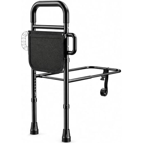 Medical king Bed Rails for Elderly Adults Safety Bed Assist Rails for Seniors with Adjustable Heights ASTM Approved Easy to get in or Out of Bed with Floor Support