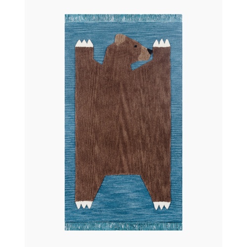 Novelty Animal Hand-Tufted Wool Rug  in Whale