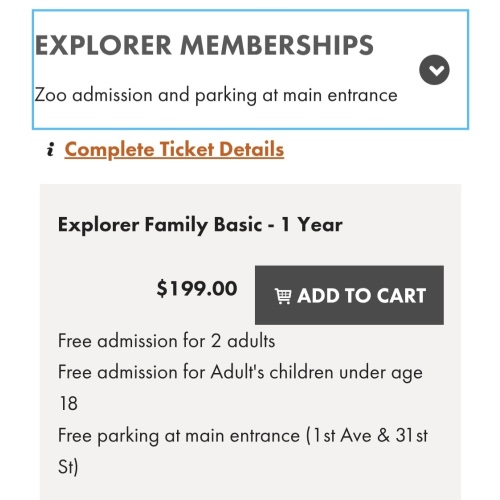 1 year Family Membership to the Zoo