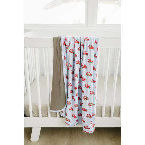 Fire Truck Snooze Patrol Toddler Blanket