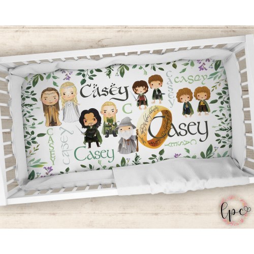 Personalized Crib Sheet -Crib Sheet - Personalized Baby Crib Sheet - Crib Sheet
