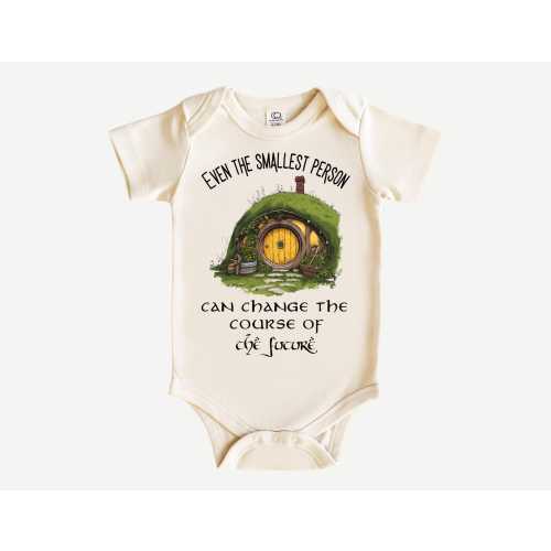 Lord of the Rings Baby Onesie: "Smallest Person" Unisex Bodysuit