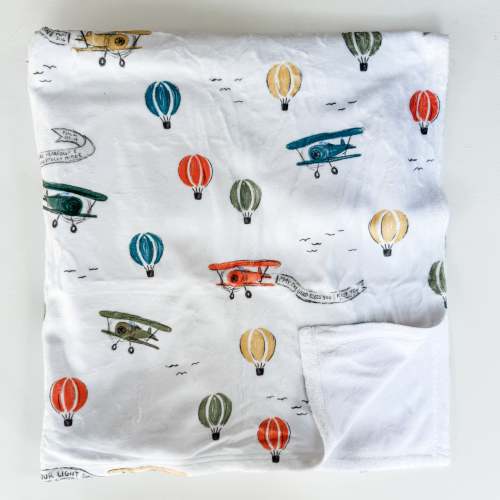 Scripture Planes Minky Blanket