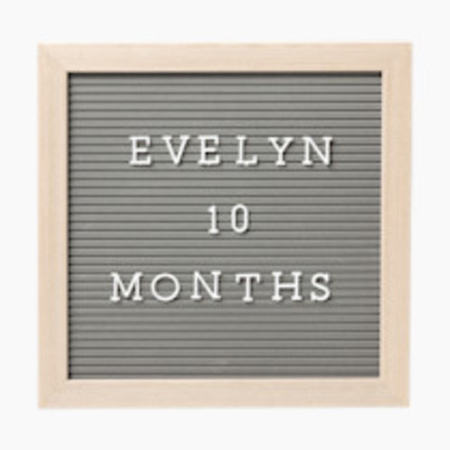 Pearhead Felt Wooden Letterboard Set - Gray