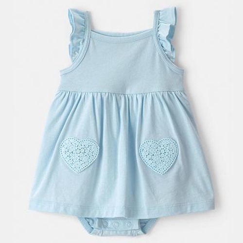Baby Girl Carter's Heart Sleeveless Bodysuit Dress