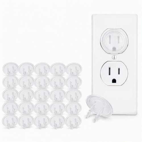 stcellnmex 50 Pcs Outlet Covers Bulk Plug for Electrical Outlets Easy Install Socket Sturdy Safe Secure Proofing Kit for Home Office