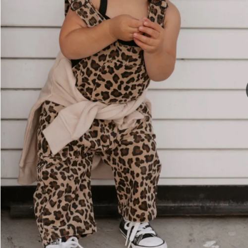 Leopard Print Overalls