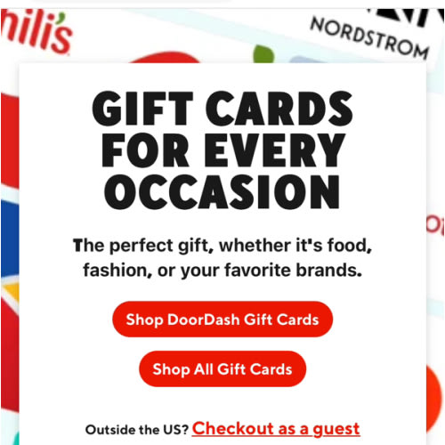 DoorDash Gift Cards