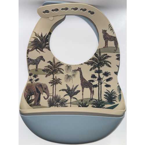 Silicone Baby Boy Bib Set – Waterproof Food Catcher, BPA-Free (3 Pack)