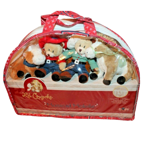 NEW IN PACKAGE LIL COWPOKE BABY CRIB MUSICAL MOBILE