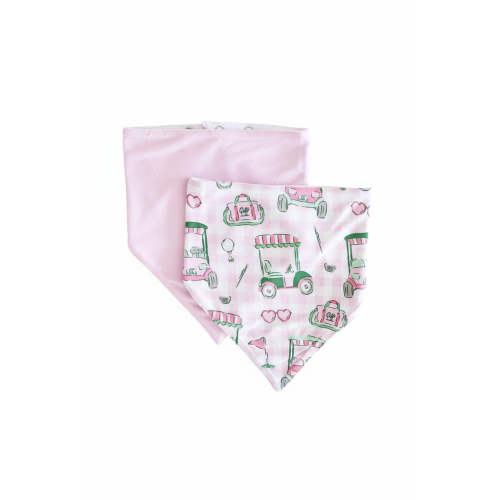 Birdie Babes 2pc Bandana Bibs | Pink