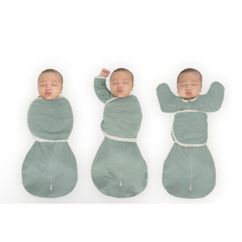 Omni Swaddle Sack with Wrap - Arms Up Sleeves & Mitten Cuffs, Heathere – SwaddleDesigns