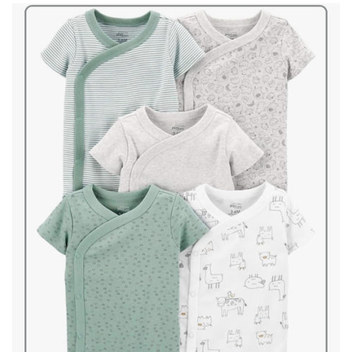 Simple Joys by Carter's unisex-baby 5-pack Side Snap Short-sleeve Bodysuit