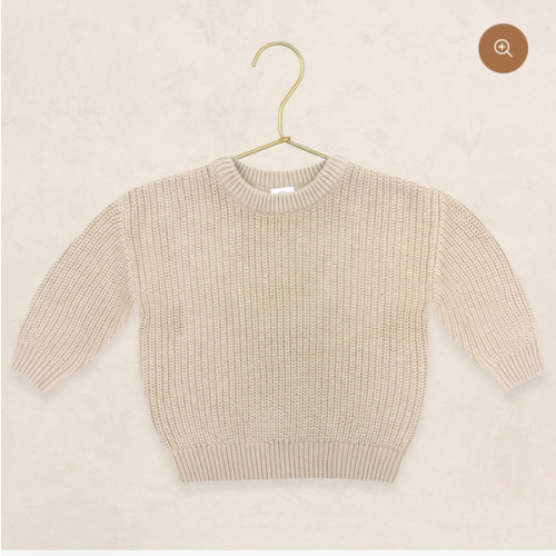 Knit Chunky Sweater - Tan