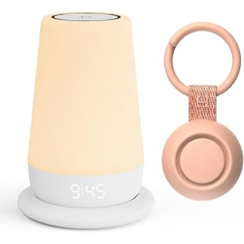 Rest+ 2nd Gen Baby Sleep Bundle Includes Hatch Rest+ 2nd Gen and Portable Rest Go | Sleep Sounds for Nursery, Travel and Registry (Peach)