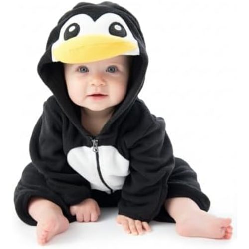 Cuddle Club Fleece Baby Bunting Bodysuit with Hood, Convertible Mittens & Booties, Car Seat Friendly, Soft & Warm, Easy Zip