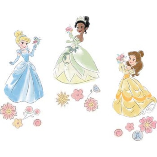 Disney Princesses Wall Decals/Stickers - Belle/Tiana/Cinderella