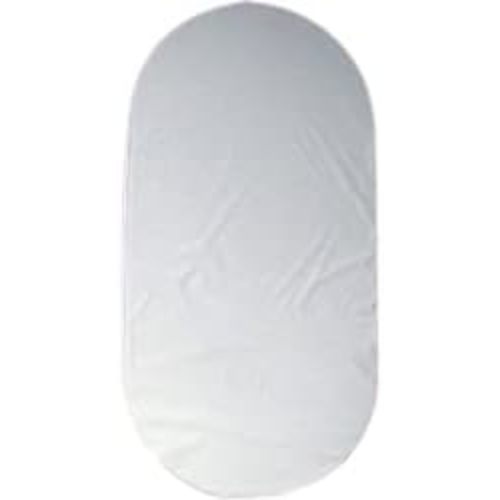 Moses Basket Mattress, Oval Shaped Bassinet Mattress Pad, Breathable and Hypoallergenic, with Waterproof Topper - 11 x 29 Inches