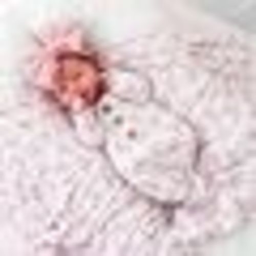 BLUSHING BOWS NEWBORN BABY KNOT GOWN & HAT SET
