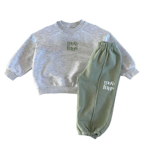Gerichy Toddler Baby Boy Clothes Fall Winter Outfit, Baby Boys Outfit 2PCS Baby And Toddler Boy Girl Baby Pullover Leg Binding Pants Contrasting Colors Trendy Cotton Hoodie Sports Two Piece Set