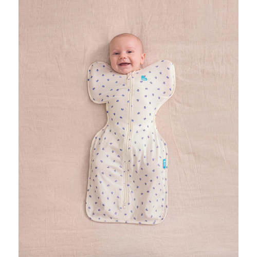 Swaddle Up™ 0.2 TOG Cotton Cream Bugsy Blue