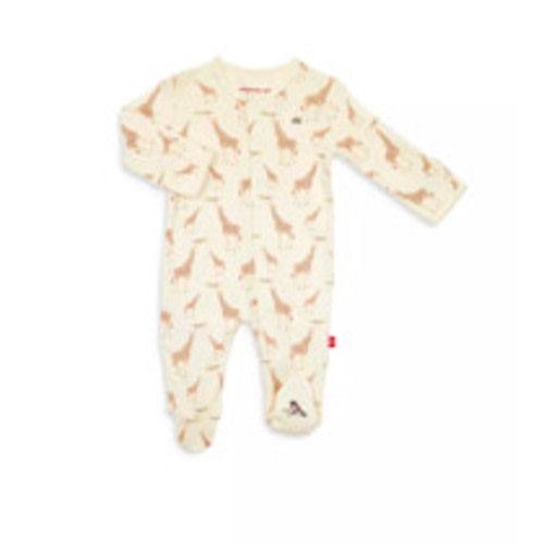 Unisex Cotton Giraffe Footie - Baby, 3-6M