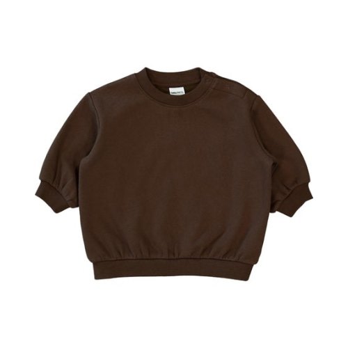 Dark Brown Baby Plain Fleece Sweat | Best&Less™ Online