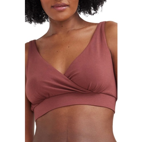 Crossover Pima Cotton Blend Nursing Bra, Large