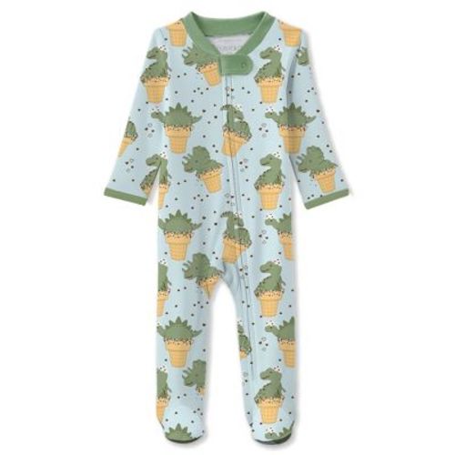 Butterblu SCOUT Sleep & Play Baby Boys Pajamas Dino Scream Newborn 6M