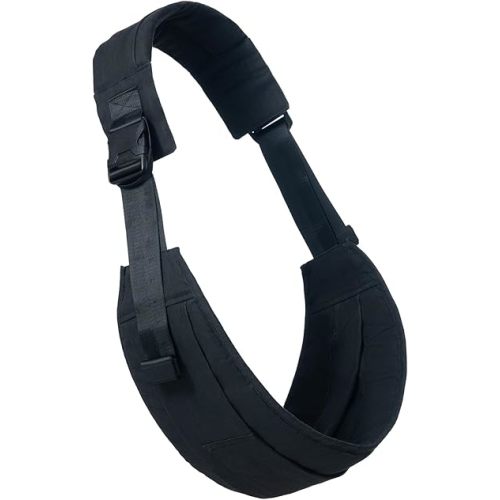 Toddler Carrier - Premium Cotton, Large Seat & Back Support, One Size Fits All, Ideal for 6-48 Months (11-44 lbs), Black