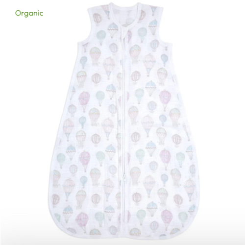 organic cotton light sleep sack TOG 1.0 above the clouds | aden + anais