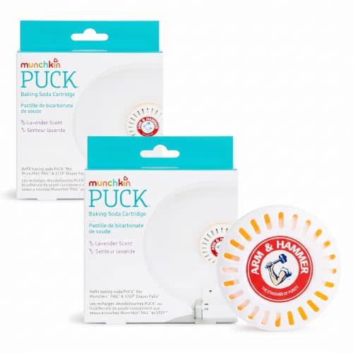 Munchkin® Arm & Hammer Puck Baking Soda Cartridge,Lavender Scent,3 Count (Pack of 2)