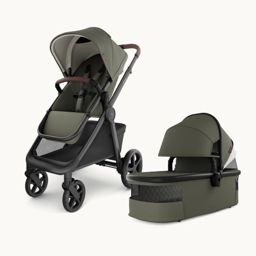 Mompush Ultimate 3 With Bassinet | Forest Moss