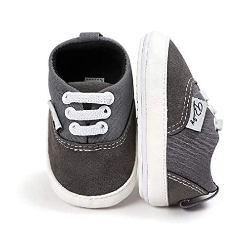 Infant Baby Boys Girls Canvas Sneaker Toddler Slip On Anti Skid Newborn First Walkers Candy Shoes for 0-18 Months