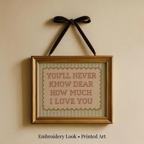 You'll Never Know Dear Print • Vintage Nursery Art • Print, Framed or Canvas