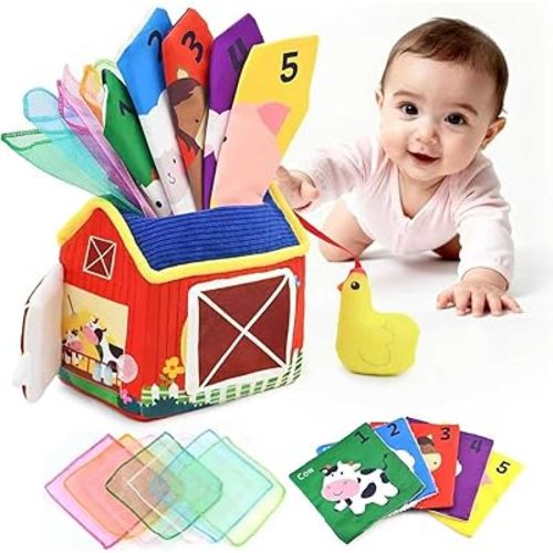 Baby Tissue Box Toy 6 to 12 Months for Babies Toys Montessori Toys Learning Toys Sensory Toys Boy Girl Gifts for Babies 6 12 18 Months Old Christmas Baby Stocking Stuffers