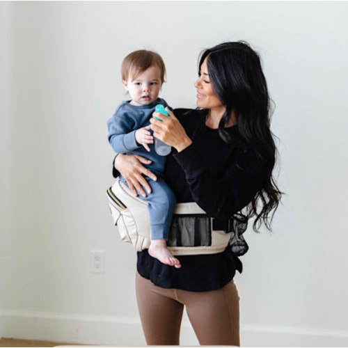 Tushbaby Hip Seat Carrier - Cream Vegan Leather